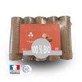 Bûches compressées de jour premium Brazeco – Palette de 80 cartons de 6 bûches