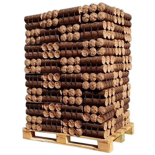 Bois densifié – Bûches de nuit – 1/2 palette de 480 kg